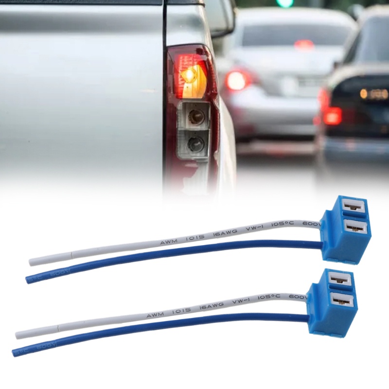 Set 2 ổ cắm bóng đèn H7 kèm dây chuyên dụng