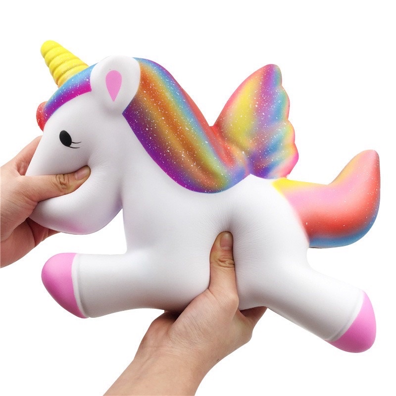 [30CM-ĐẠI KHỔNG LỒ] Squishy NGỰA BAY PONY siêu mềm dẻo Đẹp Đại Khổng Lồ Chính Hãng