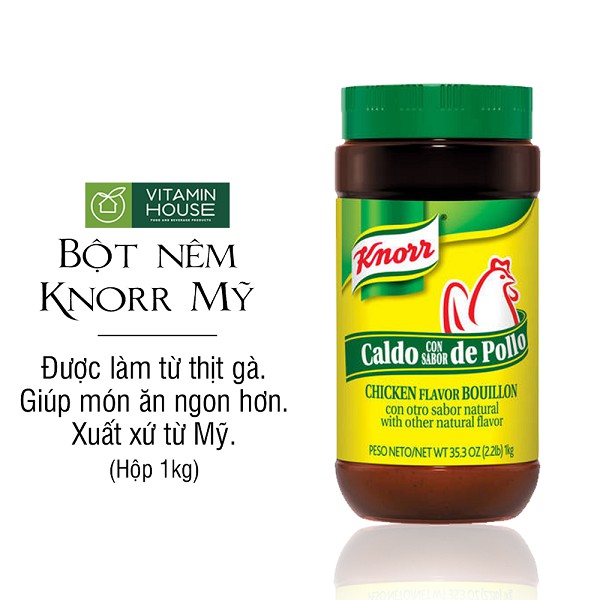 Hạt nêm Knorr Gà Mỹ 1.14kg [VITAMIN HOUSE]