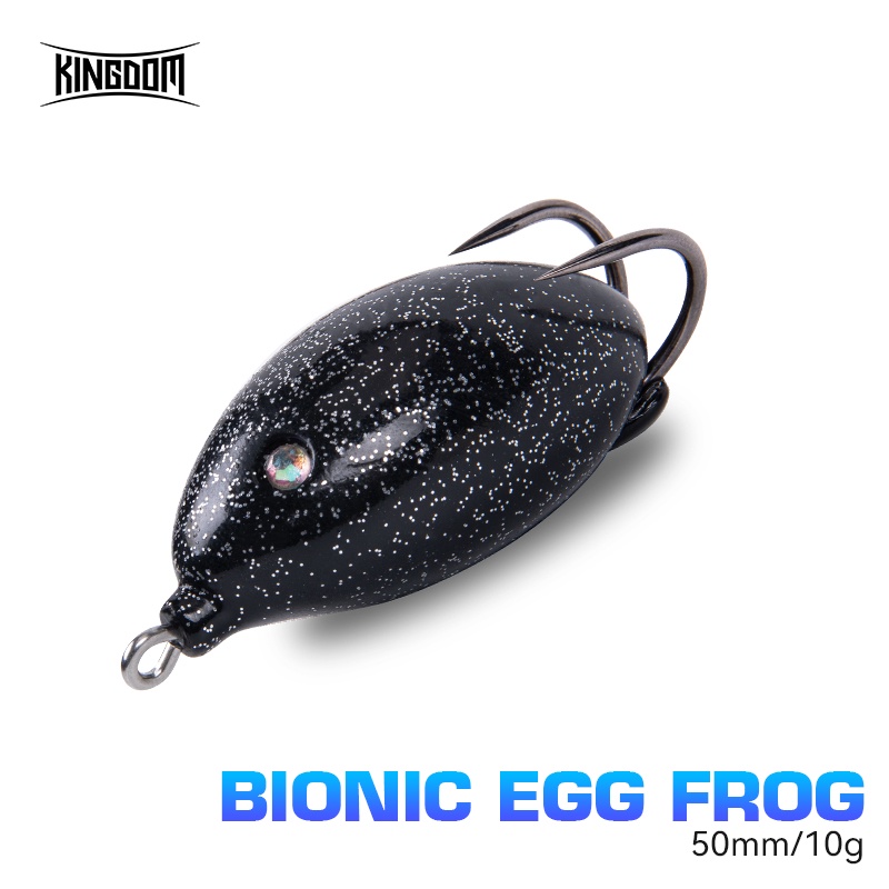 Mồi câu cá giả KINGDOM hình con ếch nhảy 10g 50mm chuyên dụng