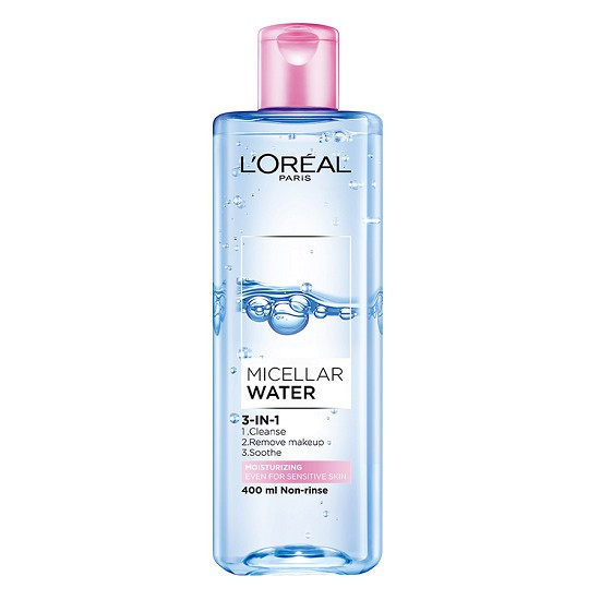 Nước Tẩy Trang LOREAL Dưỡng Ẩm 3 IN 1 Micellar Water 400ML