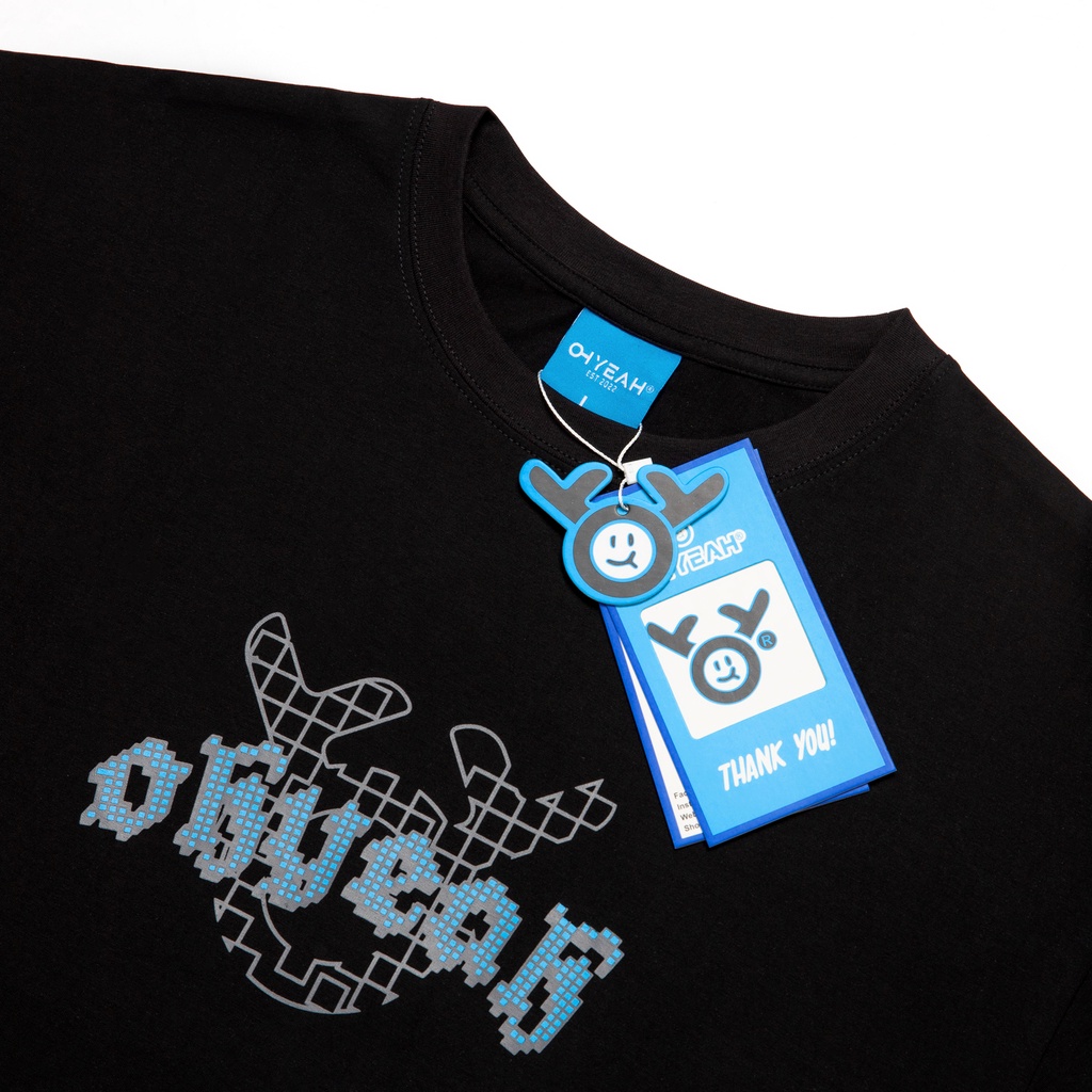 Áo thun tay lỡ OHYEAH phông Unisex nam nữ Premium Cotton oversize form rộng CERY STUDENT - Đen