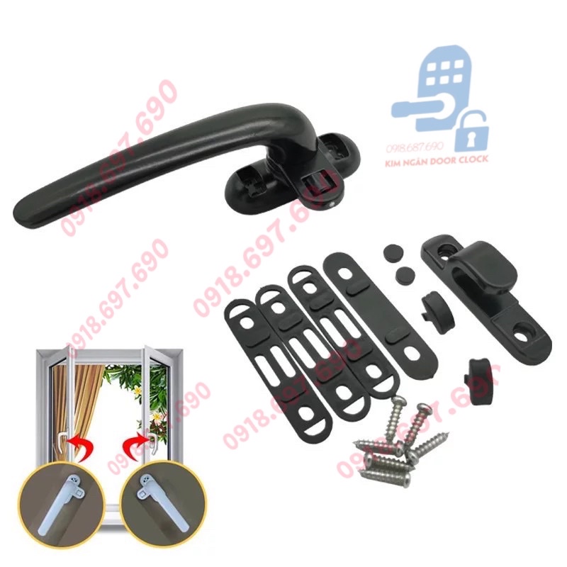 Tay gạt bi / tay khoá  cửa  sổ 8115