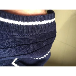 Áo gile len cổ V cho bé