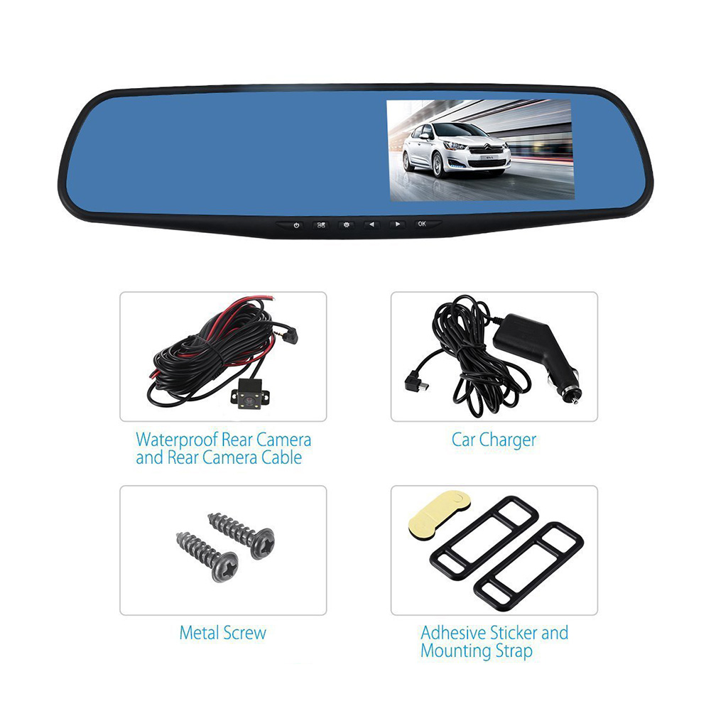 Máy Ghi Hình 3cd Dvr 170 Ống Kính Kép Cho Xe Hơi | BigBuy360 - bigbuy360.vn