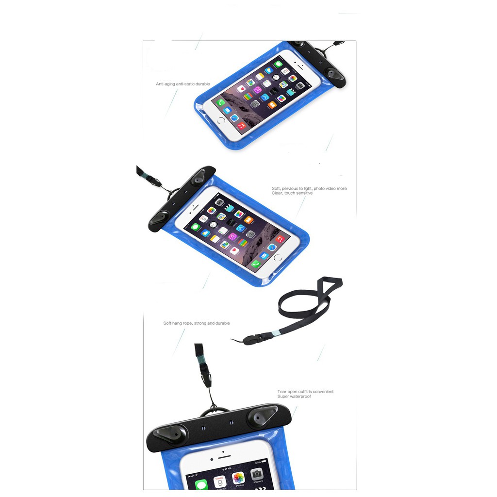 Túi chống nước Mobile Phone Waterproof Case an toàn và thời trang cho điện thoại Smartphone mã F004 Phặn Phặn