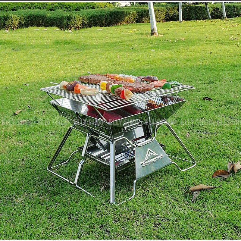 BẾP NƯỚNG THAN HOA BBQ KHÔNG KHÓI NGOÀI TRỜI