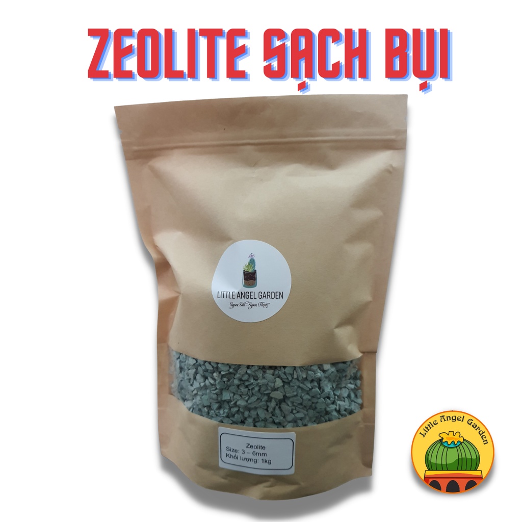 Đá khoáng Zeolite sạch bụi size 2-4 hoặc 3-6 mm| Rải mặt và trộn giá thể sen đá, xương rồng...
