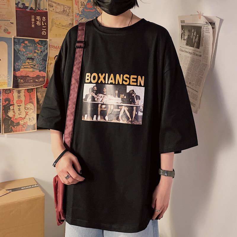 Áo Phông Unisex Boxiansen Nam Nữ Phong Cách Retro | BigBuy360 - bigbuy360.vn