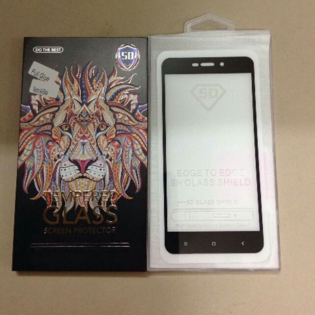 Kính cường lực full 9D glue redmi 4a