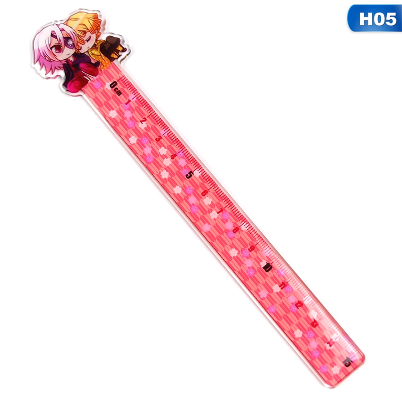 Thước Kẻ Acrylic In Họa Tiết Anime Demon Slayer:Kimetsu No Yaiba Dễ Thương Dùng Cho Học Sinh/Văn Phòng