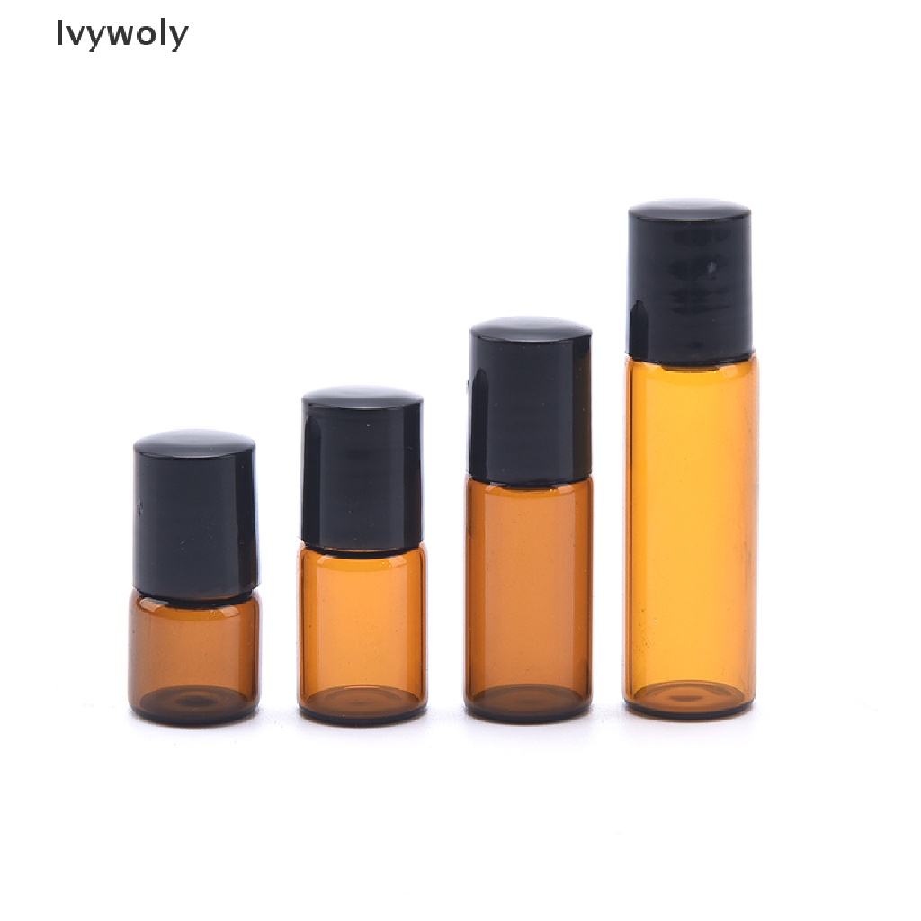 Bộ 10 Lọ Tinh Dầu Thủy Tinh Mỏng Dung Tích 1ml 2ml 3ml 5ml