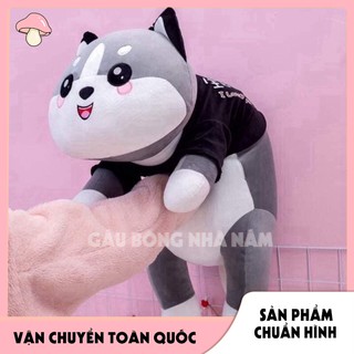 Mèo Husky Siêu To Khổng Lồ Co Dãn 4 Chiều Bông Chất Liệu Lông Nhung Mềm Mịn - Gấu Bông Mèo Husky Đa Dạng Kích Thước