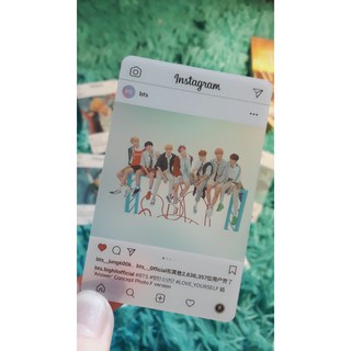 [ẢNH THẬT] THẺ/CARD BTS INSTAGRAM TRONG SUỐT - BTS - KPOP