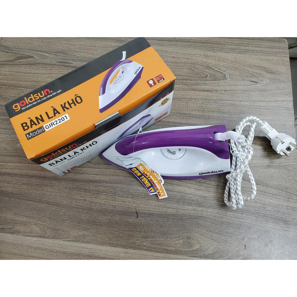 Bàn ủi khô Goldsun GIR2201 công suất 1000W