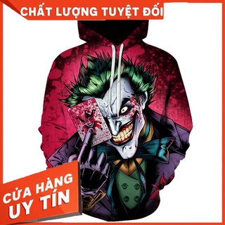[FREESHIP] Áo hoodie in hình Joker 3D độc đáo cho nam và nữ