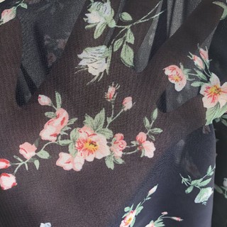Kimono Navy Hoa Chùm