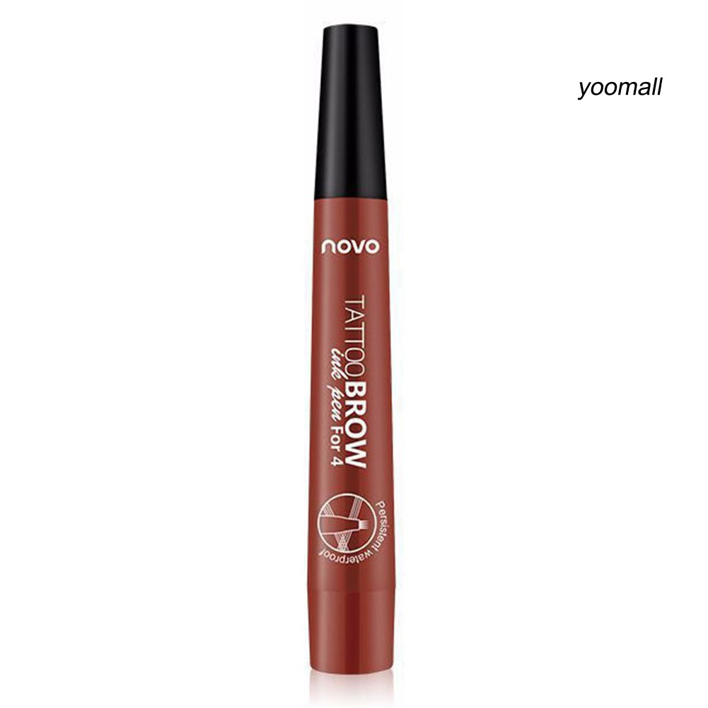 [Hàng mới về] Bút chì kẻ mày NOVO chống thấm nước lâu trôi chống lem bốn đầu nhỏ