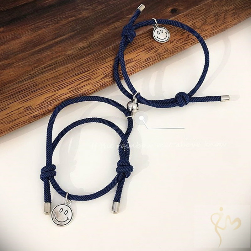 Vòng Đeo Tay Hình Mặt Cười Xinh Xắn Dành Cho Cặp Đôi