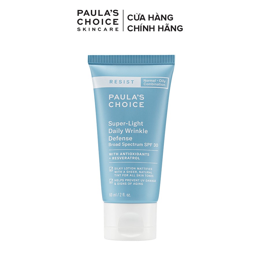 Kem chống nắng đa năng Paula’s Choice SuperLight Daily Wrinkle Defense SPF30 60ml 7760