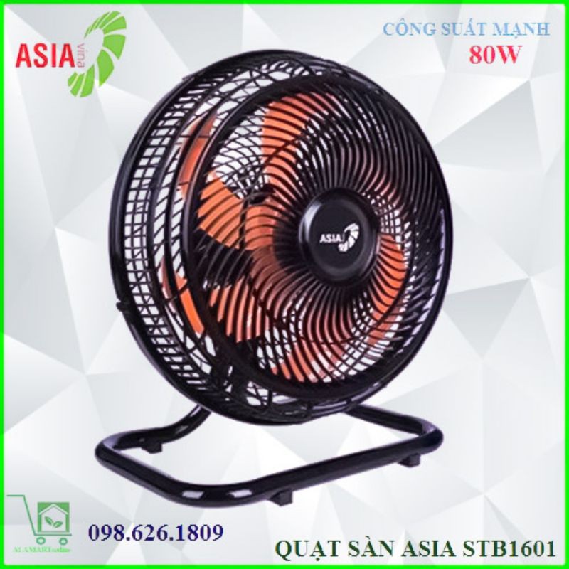 [Mã 157ELSALE hoàn 7% đơn 300K] Quạt sàn ASIA STB1601 - Sải cánh 40cm (80w)