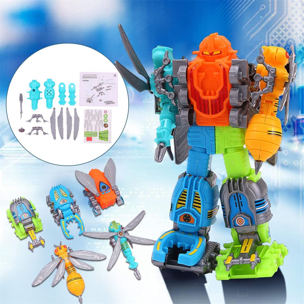 Hộp đồ chơi lắp ráp robot mini mẫu mới cho bé
