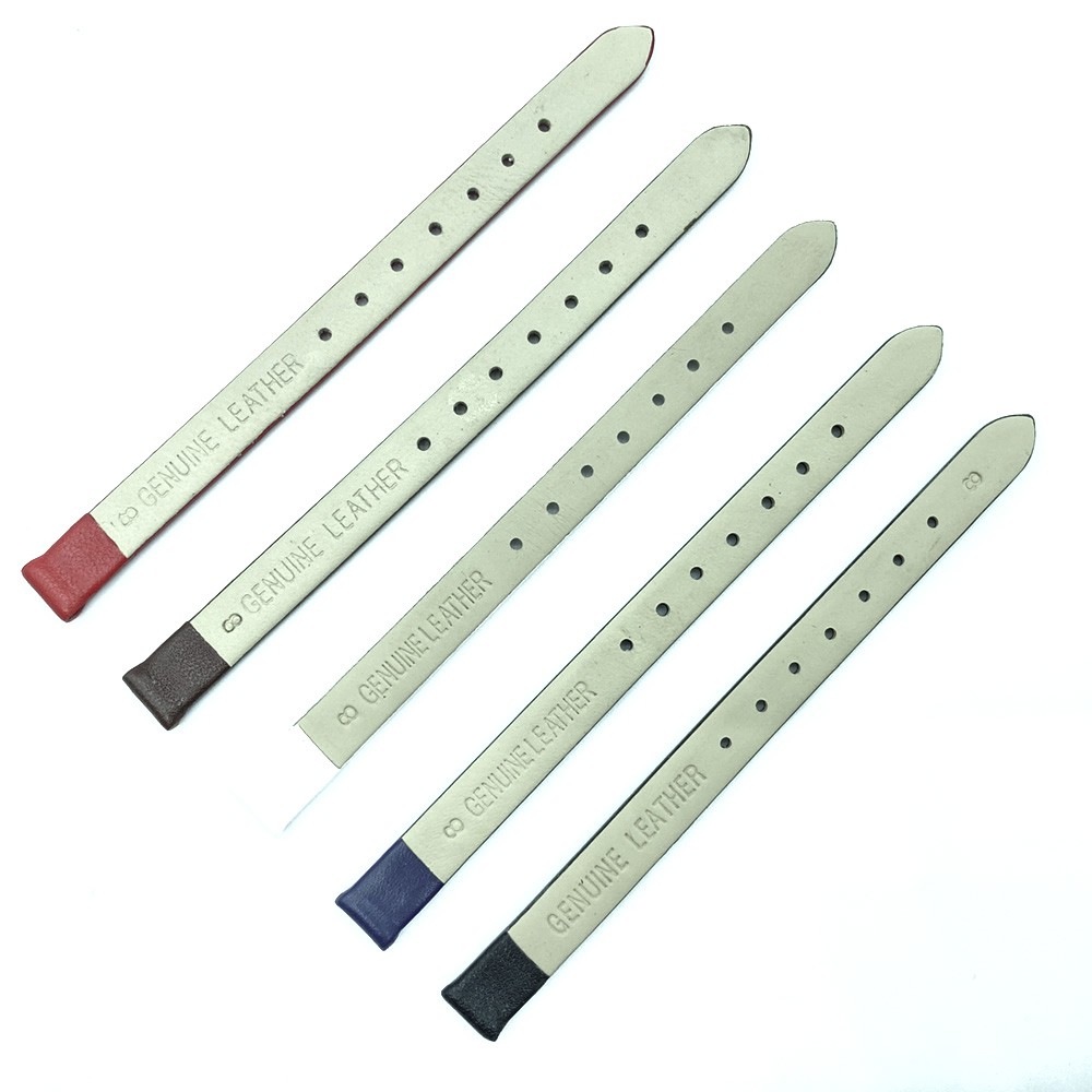 Dây Đeo Bằng Da Thật Kích Thước 6mm 8mm 10mm 12mm 14mm 16mm 18mm Cho Đồng Hồ Nữ