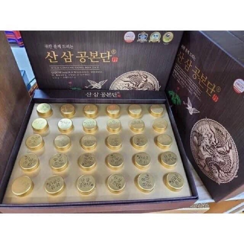 [ Hàng Chuẩn ] Viên An Cung Sâm Núi Hàn Quốc, Hộp 30 Viên, Giúp Ổn Định Huyết Áp, Bổ Não, Ngừa Tai Biến Đột Quỵ