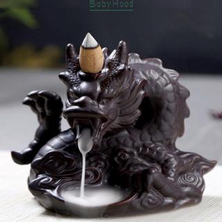 Lò đốt nhang trầm họa tiết rồng dạng dòng thác sang trọng