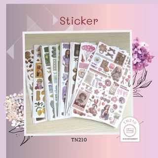 Lẻ 1 tấm sticker nhiều hoạ tiết trang trí sổ 🌸