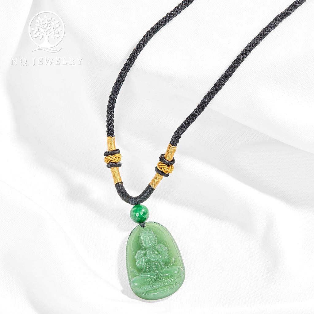 Mặt dây chuyền phât bản mệnh xanh - NQ Jewelry
