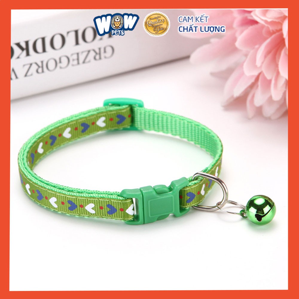 [A002] Vòng cổ lục lạc thú cưng giá rẻ Wowpets, Phụ kiện đeo cổ cho chó mèo