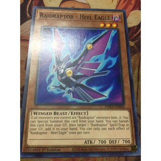 Thẻ Bài Yugioh | Raidraptor - Heel Eagle - PHRA-EN004 - Common 1st Edition | By Đức