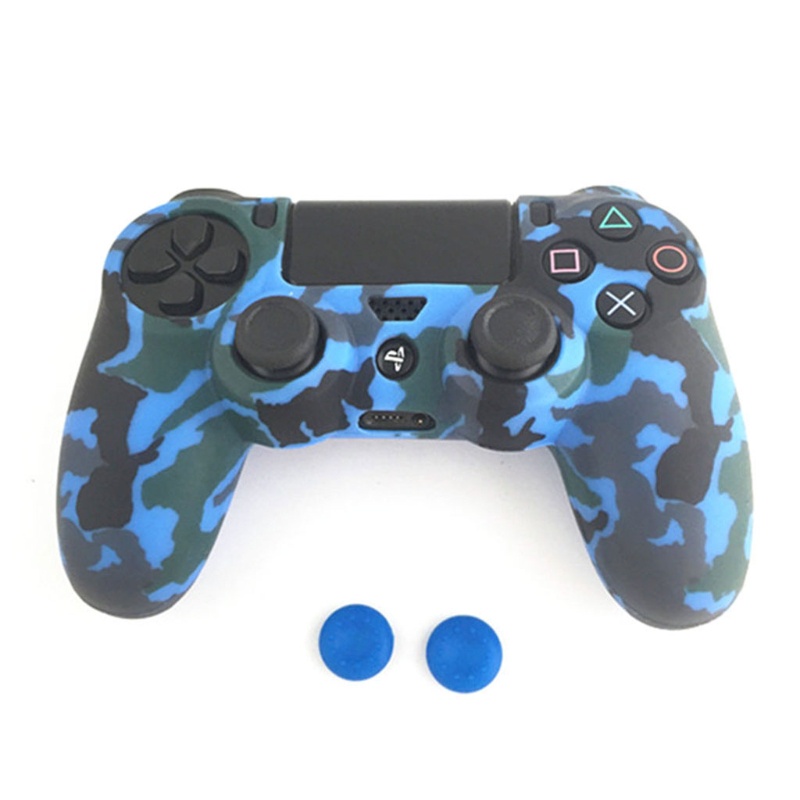 Vỏ Bọc Tay Cầm Điều Khiển Chơi Game Silicone Chống Trượt Kèm 2 Nút Bọc Bảo Vệ