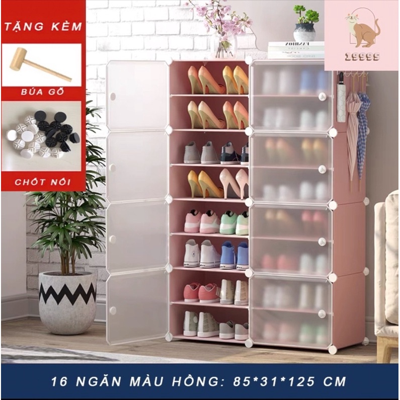 [TỦ GIÀY 16-18-20 NGĂN] Tủ nhựa đựng giày lắp ghép - Kệ để giày đa năng | BigBuy360 - bigbuy360.vn