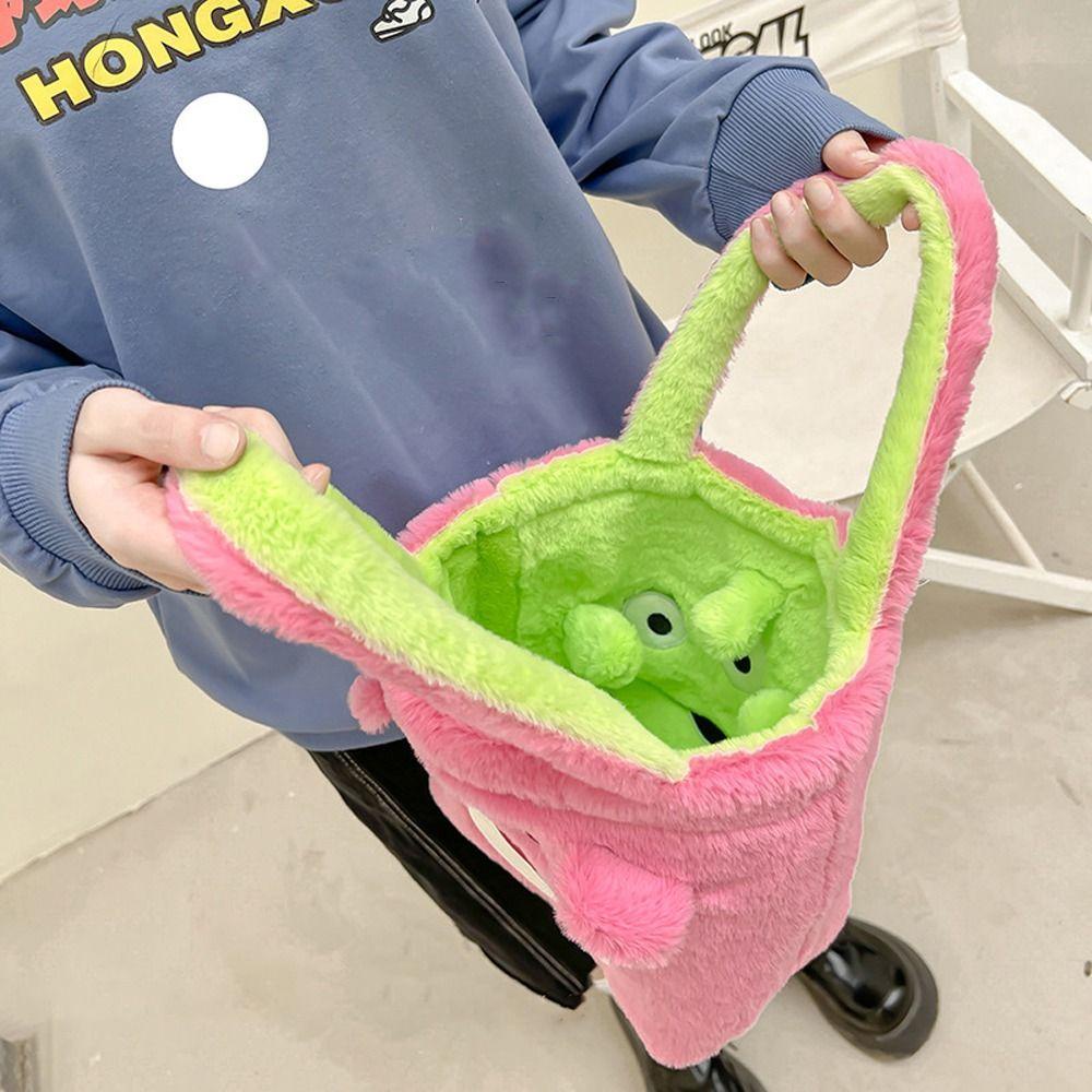 Túi Xách Tote Hai Mặt Cỡ Lớn Bằng Vải Nylon Phối Lông Thời Trang Cho Nữ