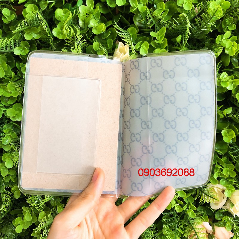 [HCM] Bao bọc hộ chiếu/ passport PVC Plastis dẻo sọc caro