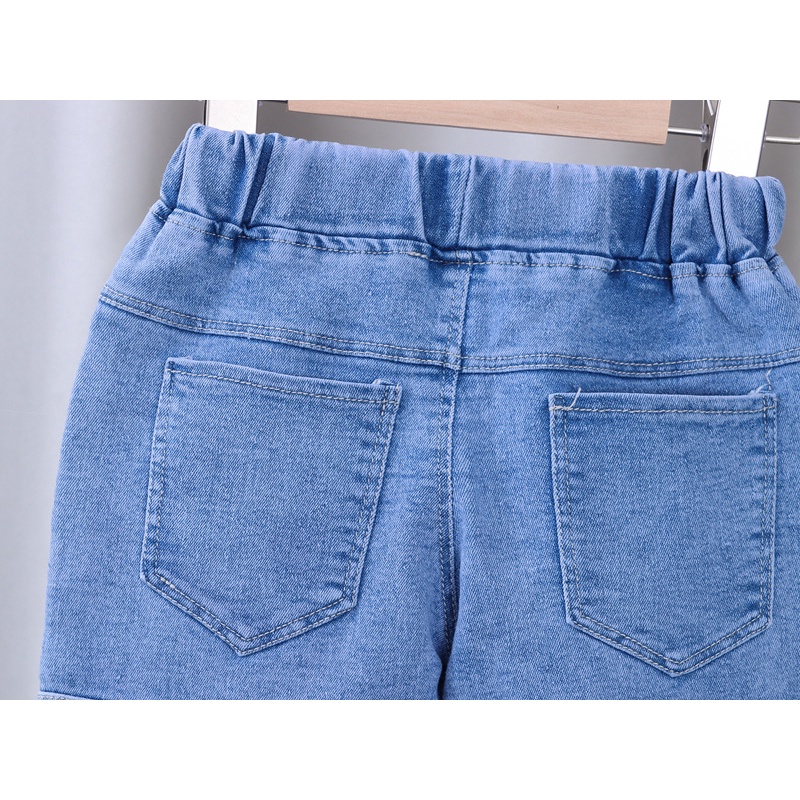 Quần Sọt Jeans In Hoạt Hình Cho Bé Gái 1-6 Tuổi