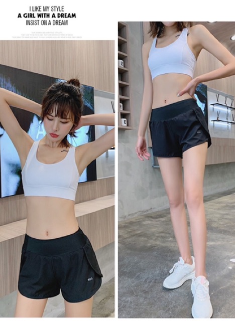 Quần đùi 2 lớp Run gym,thể thao,yoga