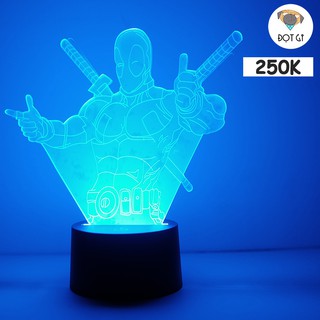 Đèn led3D trang trí Deadpool