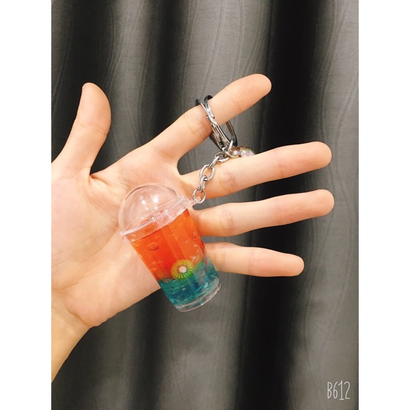 Móc khoá trà sữa shop chụo