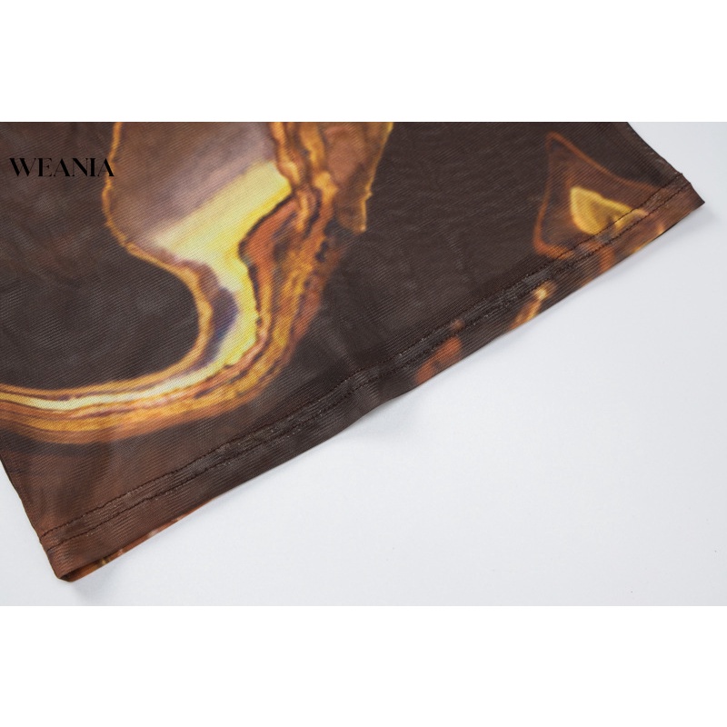 Đầm Maxi Phối Lưới Xuyên Thấu Thiết Kế Hở Lưng Quyến Rũ