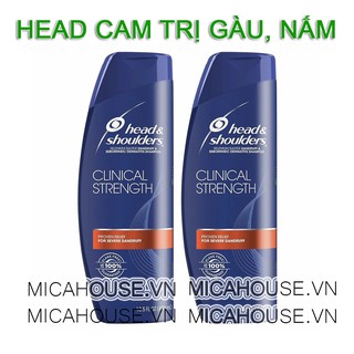 Dầu gội Head & Shoulders Clinical Strength 400ml mẫu mới