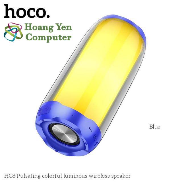 Loa Bluetooth Hoco HC8 Âm Thanh 360, Đèn Led RGB Đổi Màu Cực Đẹp - Chính Hãng BH 12 Tháng - Hoàng Yến Computer