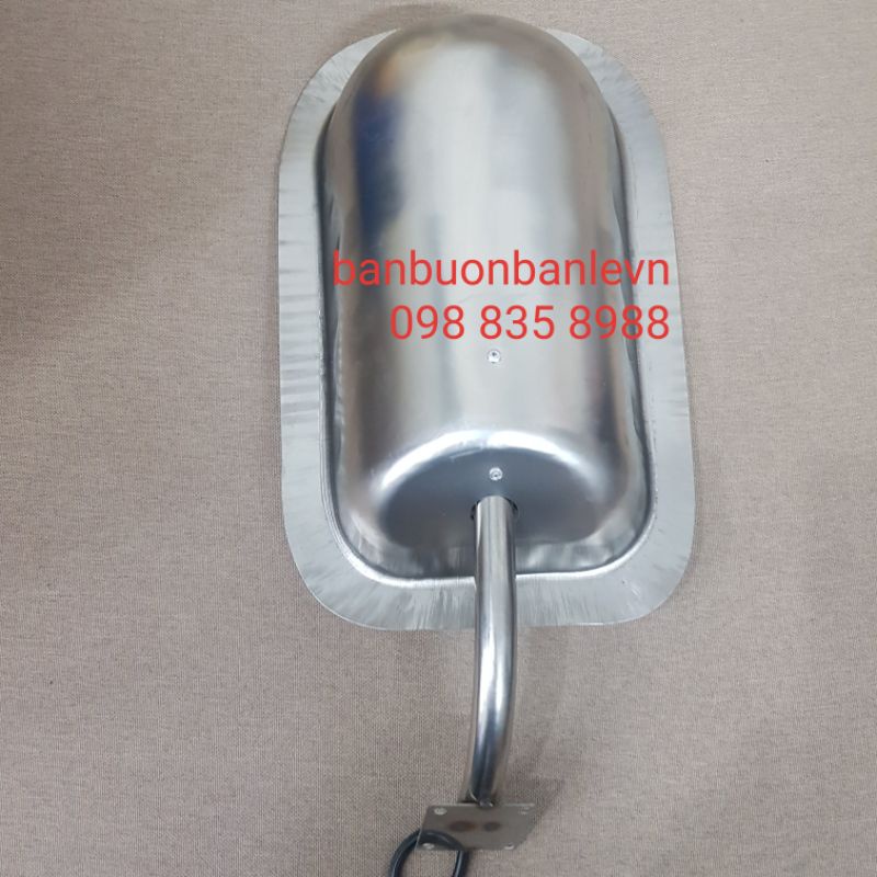 Chao đèn đường ngõ xóm inox sâu lòng  loại nhỏ kèm đui  E27 chống cháy