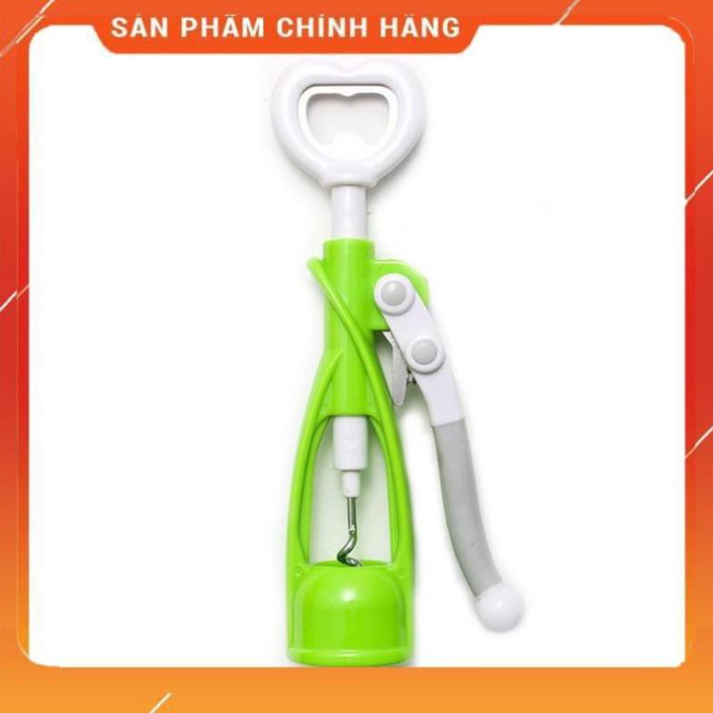 CHÍNH HÃNG -  Khui mở rượu vang inox bóng đẹp dễ sử dụng