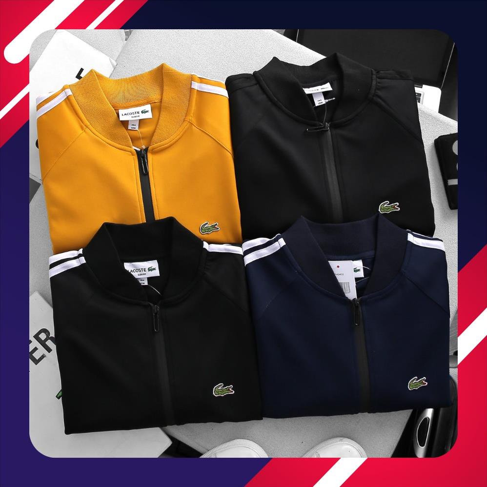 12.12 Áo khoác bomber nam Lacoste nam chất vải polyester thu đông Áo khoác thể thao Áo khoác mùa đông AK05