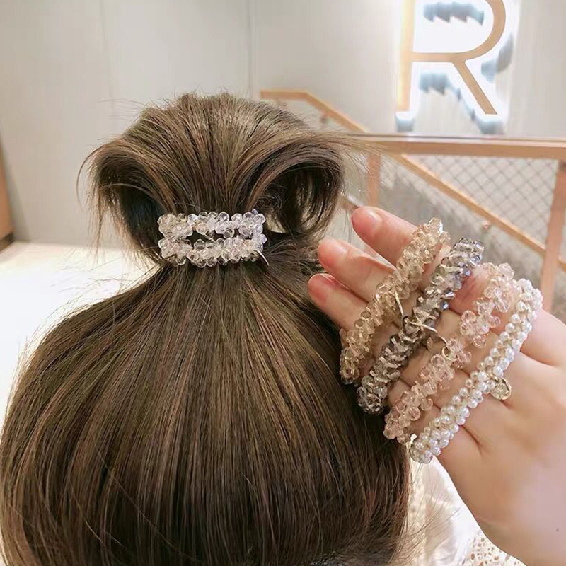 Dây Buộc Tóc Đính Ngọc Trai Thời Trang Cho Nữ