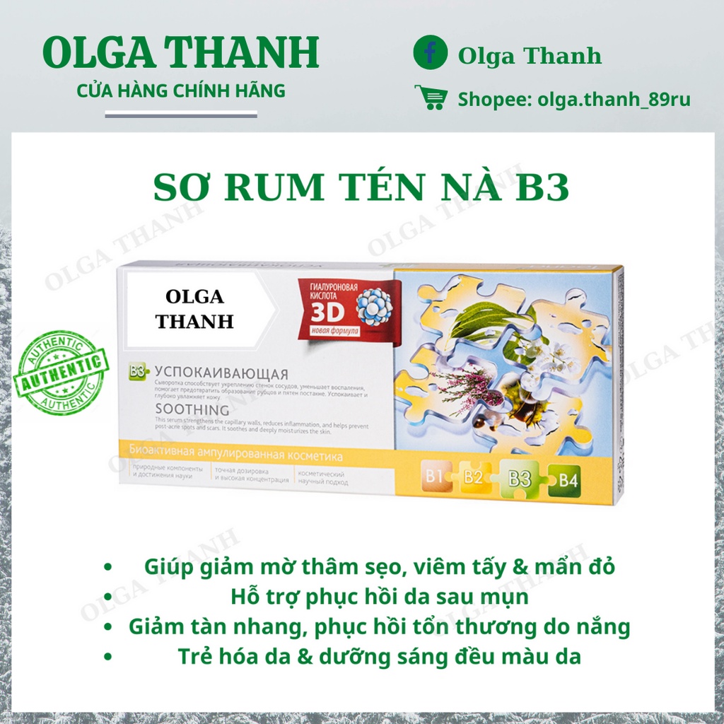 Serum Ten na  B3 - MỜ THÂM SẸO DA SAU MỤN, GIẢM VIÊM TẤY MẨN ĐỎ, DƯỠNG SÁNG ĐỀU MÀU DA