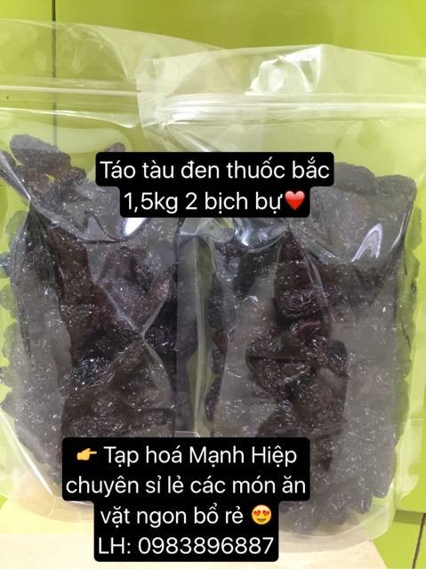 1,5kg táo tàu đen thuốc bắc